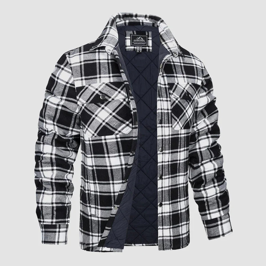 Finn® | Men'S Quilted Flannel Shirt Jacket