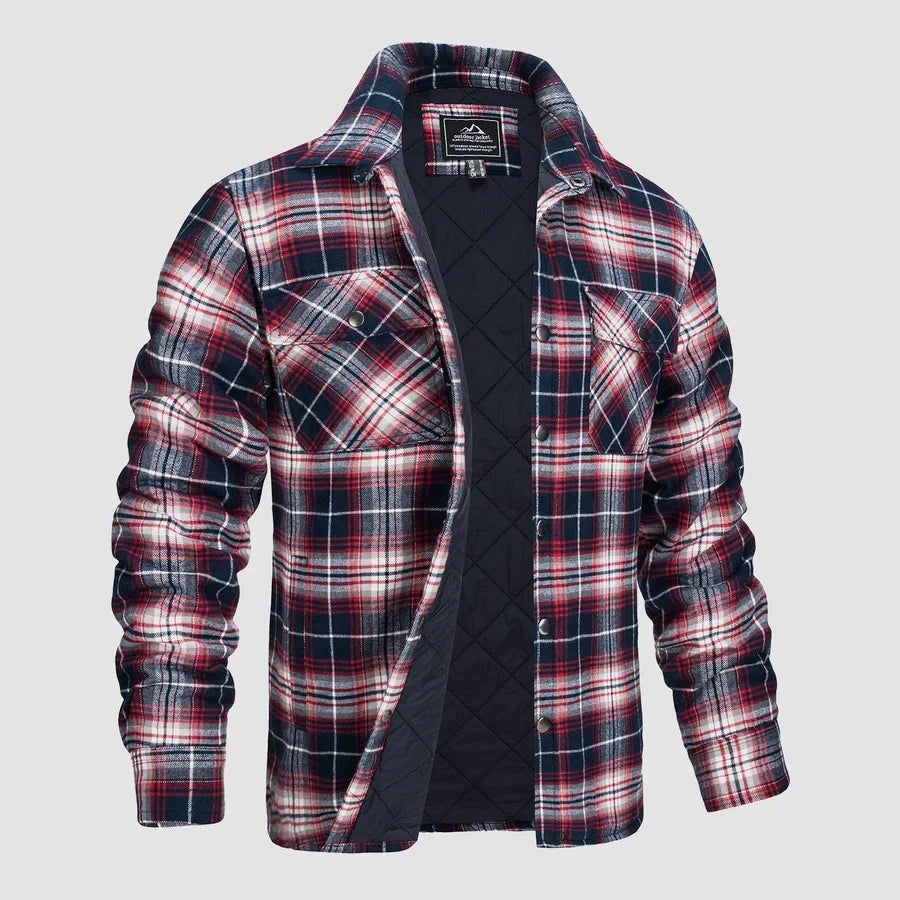 Finn® | Men'S Quilted Flannel Shirt Jacket