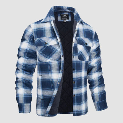 Finn® | Men'S Quilted Flannel Shirt Jacket