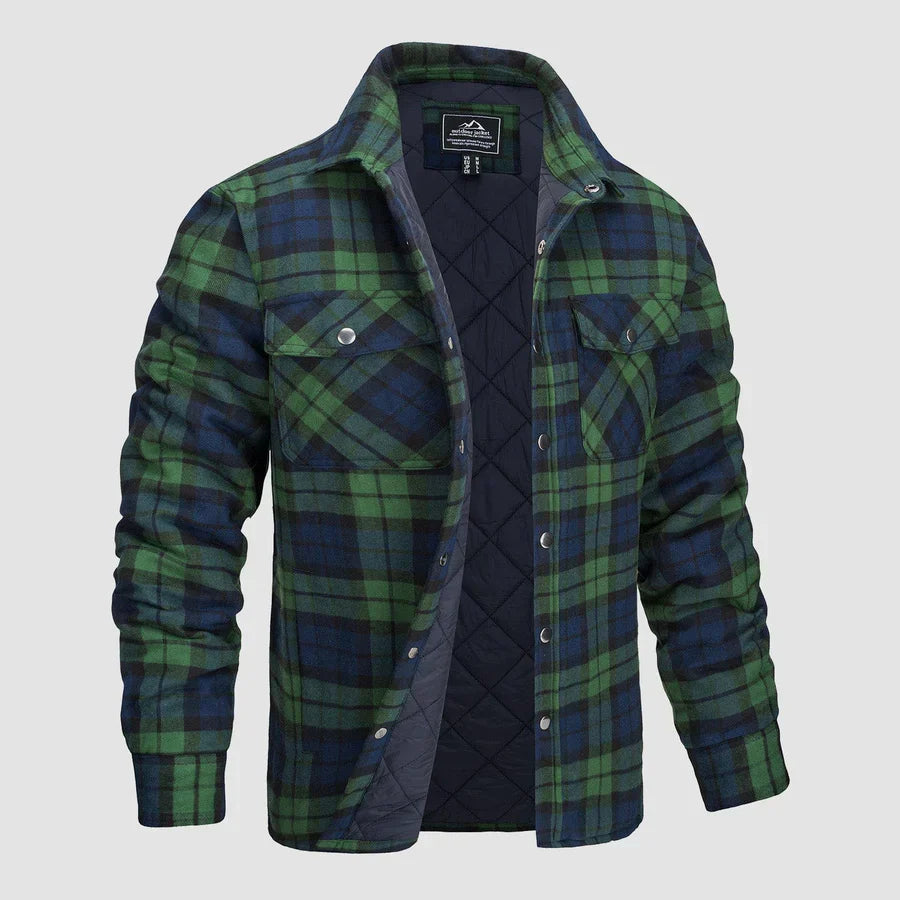 Finn® | Men'S Quilted Flannel Shirt Jacket