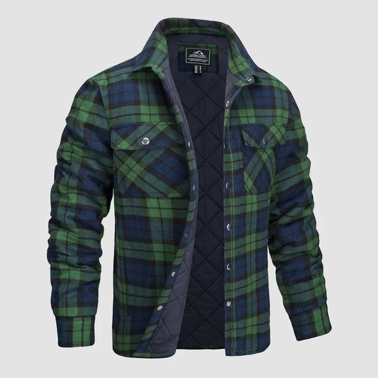 Finn® | Men'S Quilted Flannel Shirt Jacket