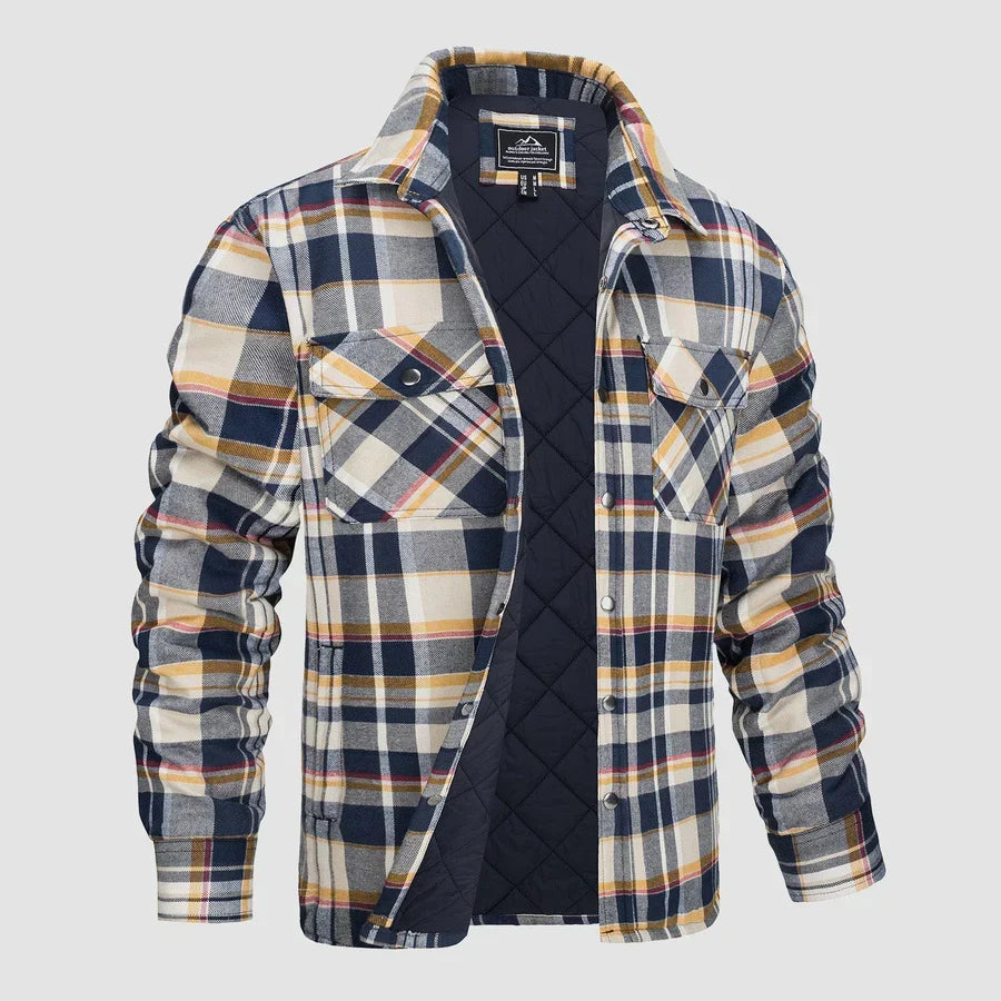 Finn® | Men'S Quilted Flannel Shirt Jacket