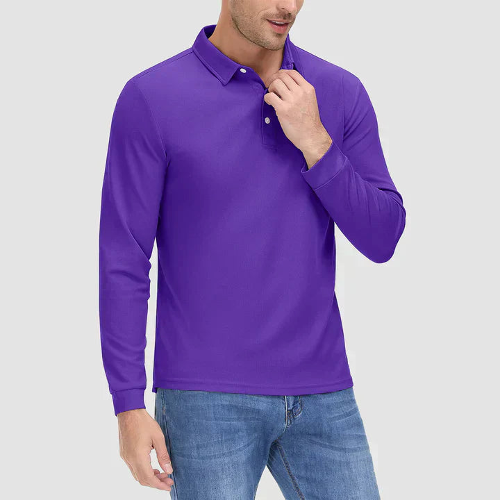 Isidoro® | Blue Golf Shirt For Men