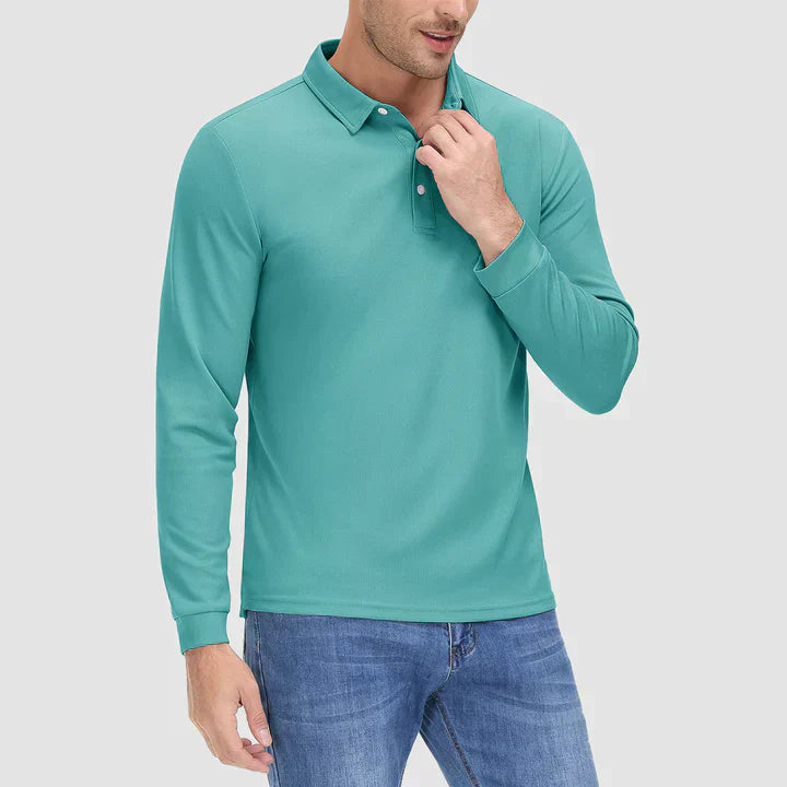 Isidoro® | Blue Golf Shirt For Men