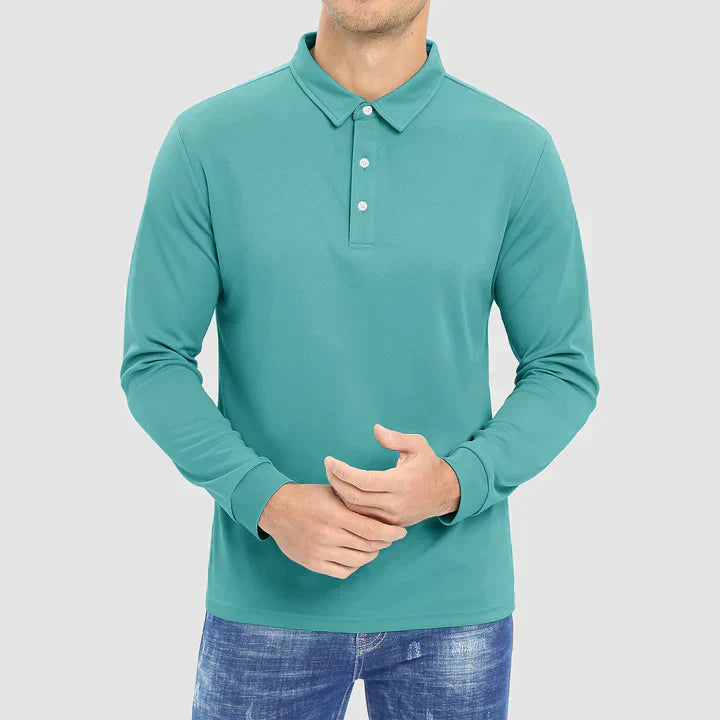 Isidoro® | Blue Golf Shirt For Men