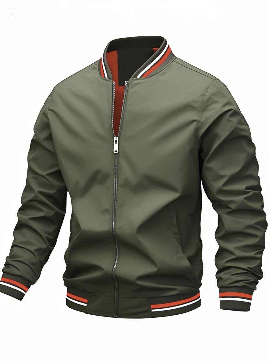 Fiorino® | Men’s Bomber Jacket With Striped Edges