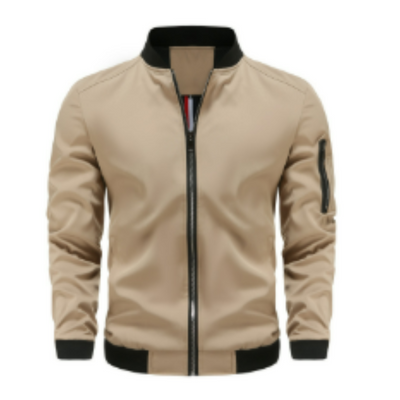 Florentino® | Men’s Bomber Jacket With Zip Front Design
