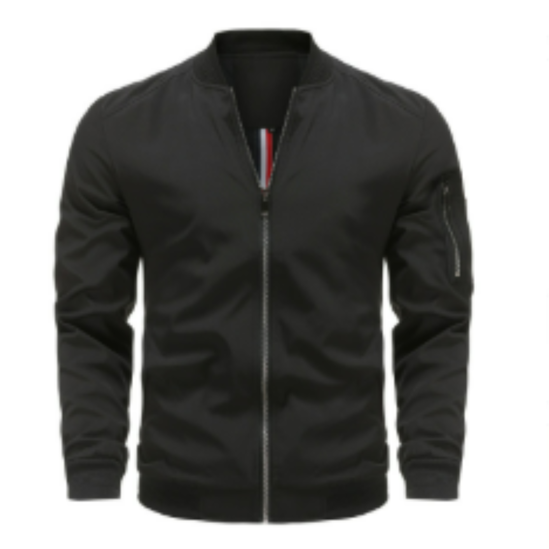Florentino® | Men’s Bomber Jacket With Zip Front Design