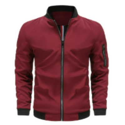 Florentino® | Men’s Bomber Jacket With Zip Front Design