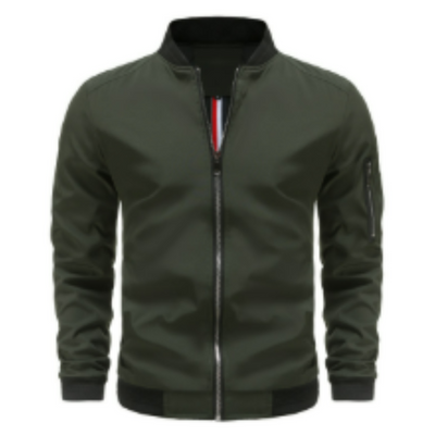 Florentino® | Men’s Bomber Jacket With Zip Front Design