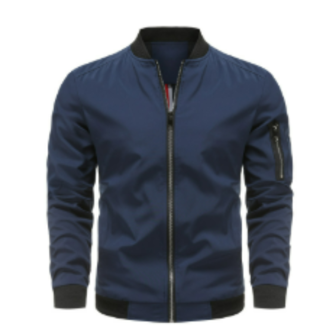 Florentino® | Men’s Bomber Jacket With Zip Front Design