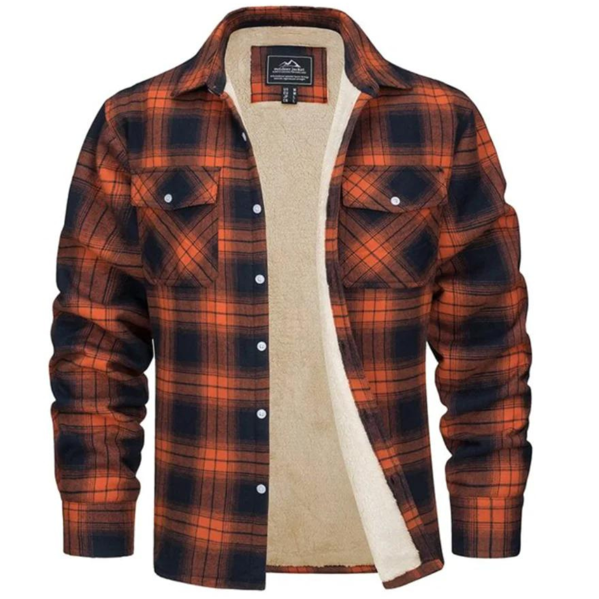 Felicio® | Men’s Fleece Jacket With Check Pattern