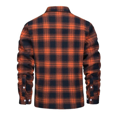 Felicio® | Men’s Fleece Jacket With Check Pattern
