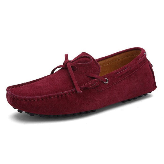 Zachariah® | Bordeaux Red Suede Lace-up Loafer