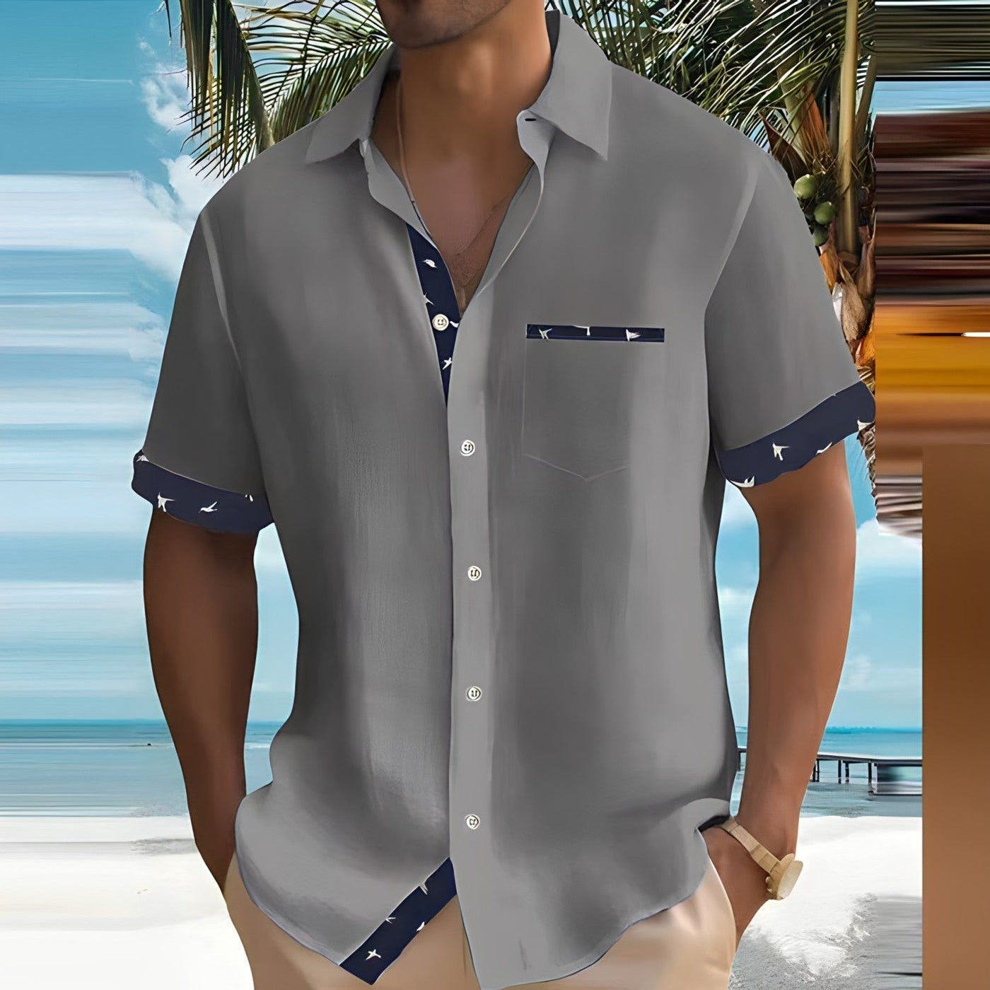 Moses® | Men'S Streetwear Casual Shirt