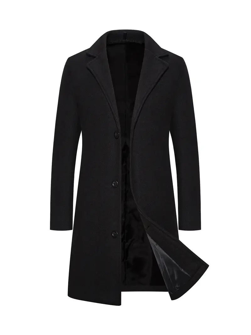 Ringo | Elegant long wool coat for men