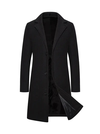 Ringo | Elegant long wool coat for men