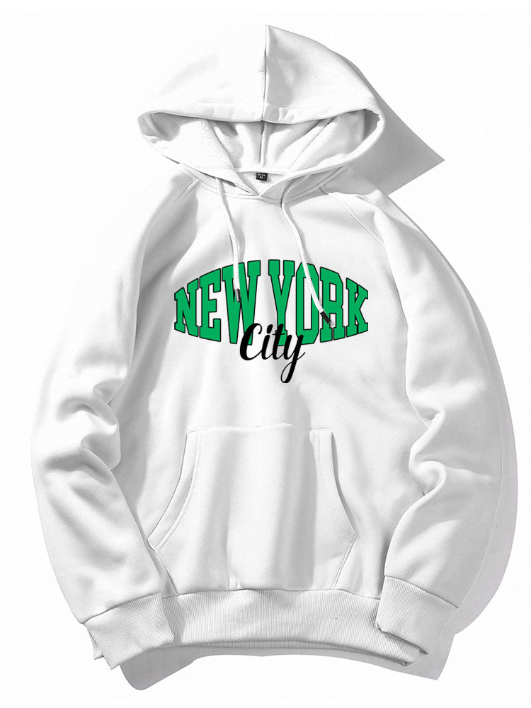Douglas | New York City Letter Print Hoodies