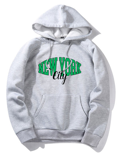 Douglas | New York City Letter Print Hoodies