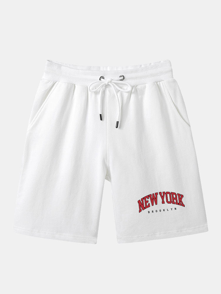 Barlaam® | New York Print Mid Length Shorts