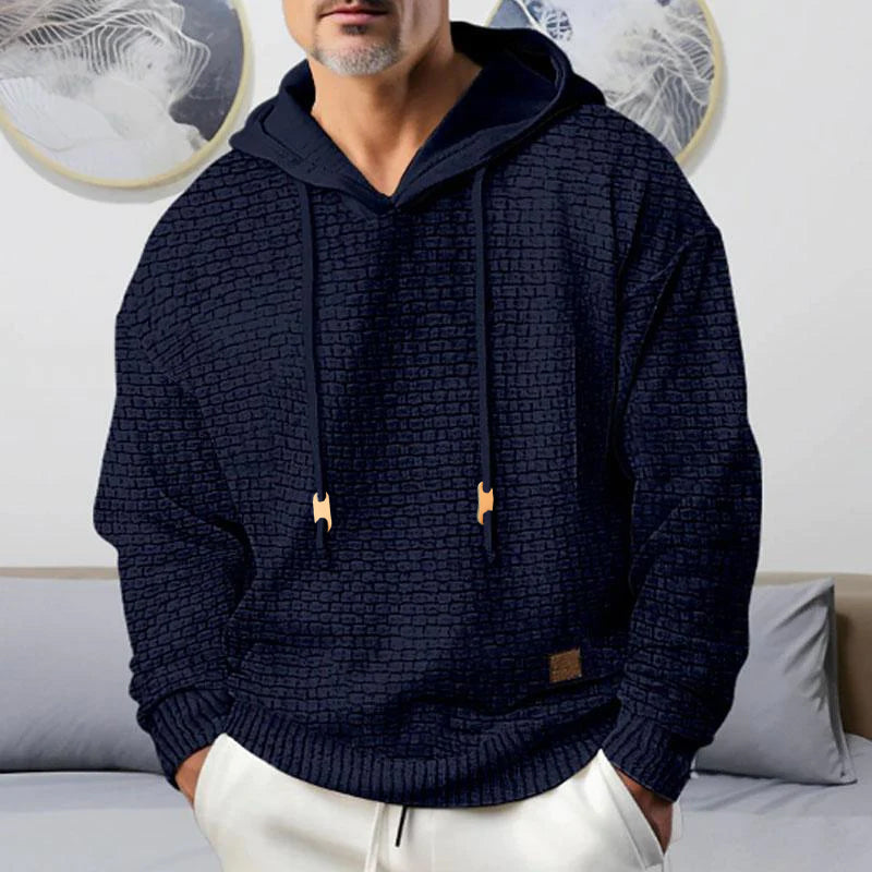 Barthram® | Men's Casual Solid Color Long Sleeve Hoodie 79975121Y