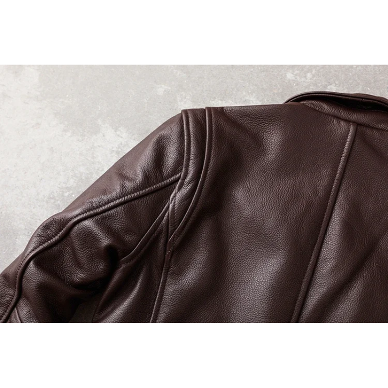Teobaldo | Elegant men's leather jacket made of high-quality genuine leather - timeless and stylish