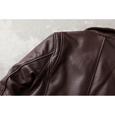 Teobaldo | Elegant men's leather jacket made of high-quality genuine leather - timeless and stylish