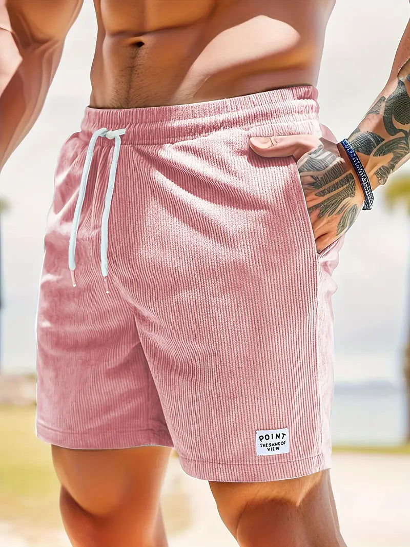 Harold® | Ribbed, Slim Fit, Comfortable Shorts With Drawstring And Pockets