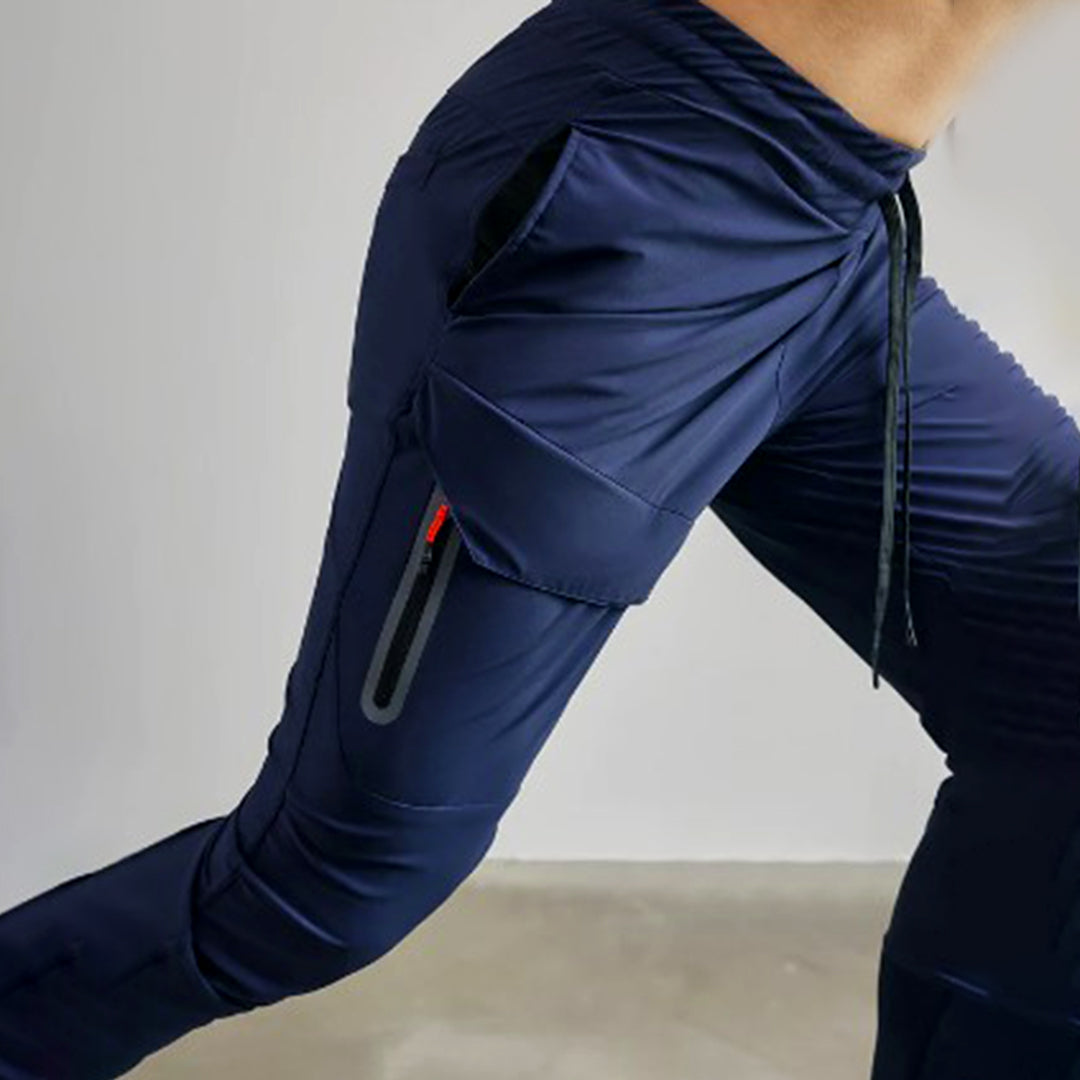 Sabino® | Gray Slim-Fit Sports Trousers