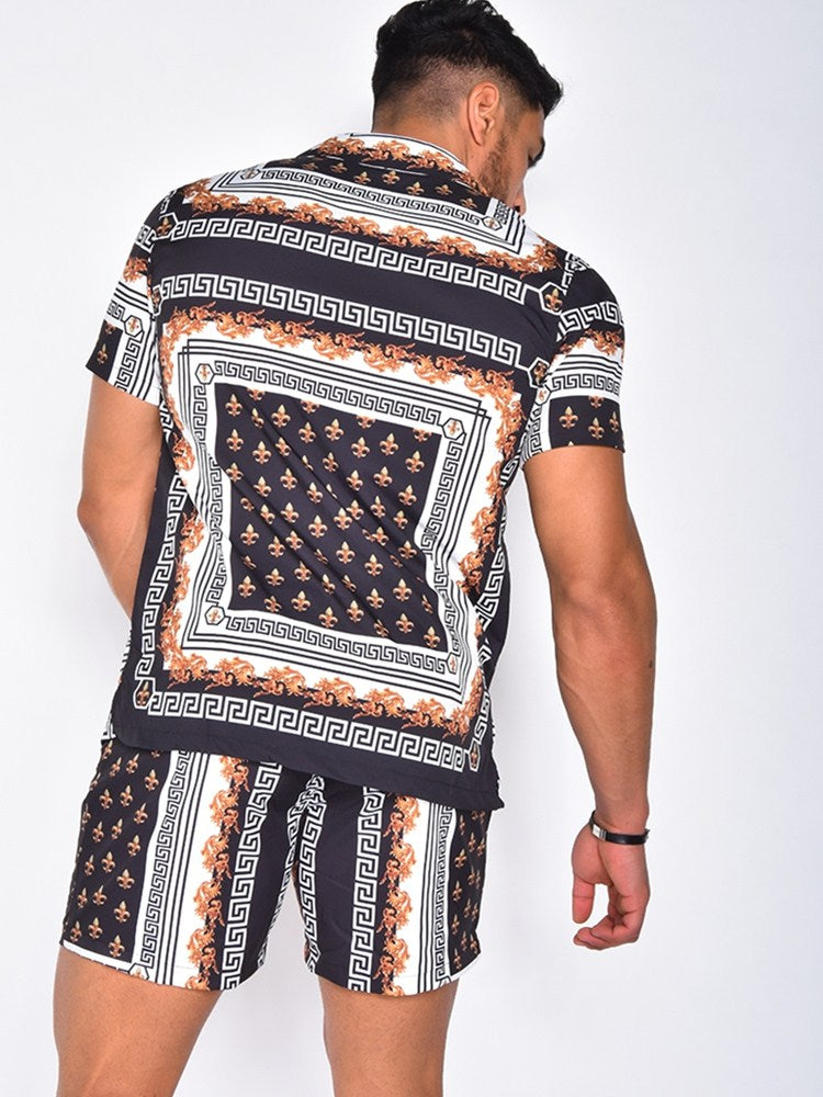 Mateo® | Men'S Shirts With Buttons In Vintage Baroque Style