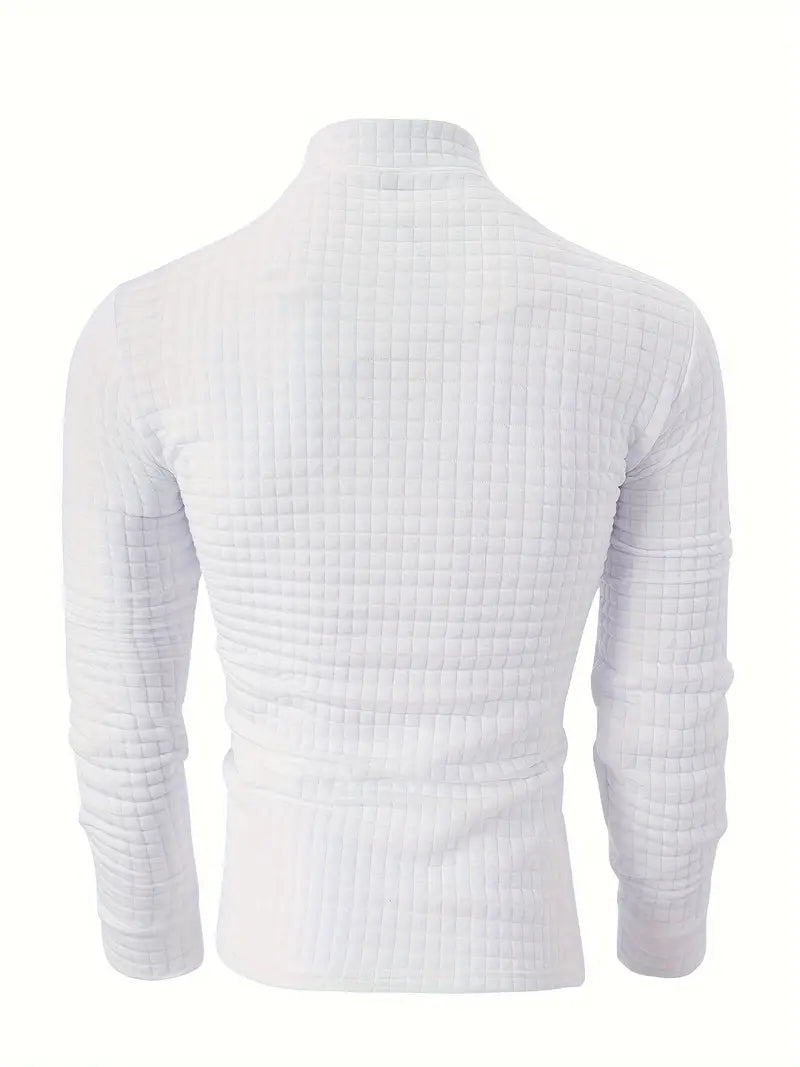 Dougal® | Casual Turtleneck Long-Sleeved Shirt With Zipper