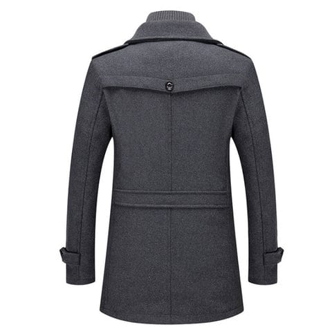 Eulises | Men's double-layered coat with high collar