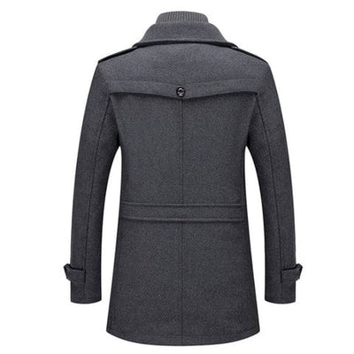 Eulises | Men's double-layered coat with high collar