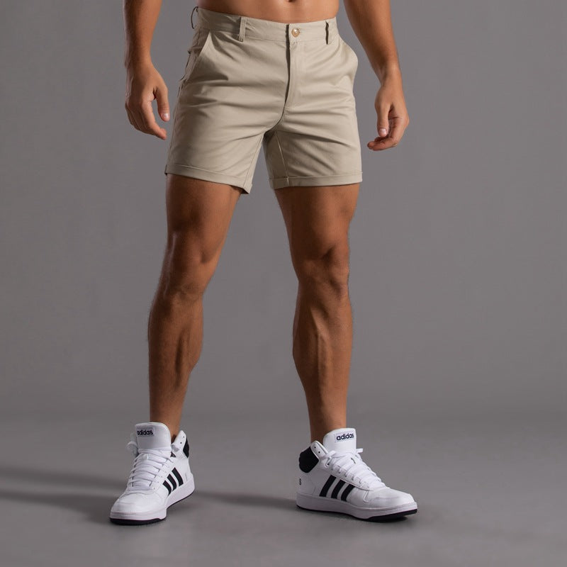Men's Classic Casal Spring and Smmer Cotn Blend Shorts