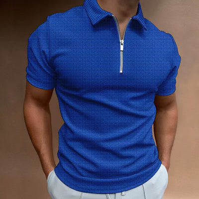 Justus® | Solid Color Summer T-Shirt With Zipper