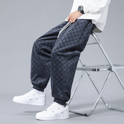 Gabino® | Checkered Corduroy Sweatpants