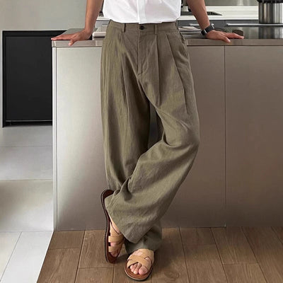 Jeffrey | Wide-leg linen pants