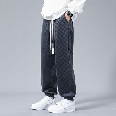 Gabino® | Checkered Corduroy Sweatpants