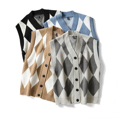 Brígido® | Argyle Wool Vest