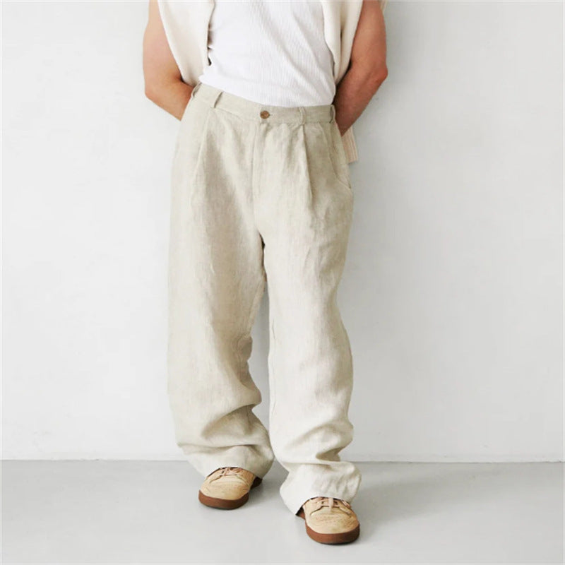 Jerry | Wide-leg linen pants
