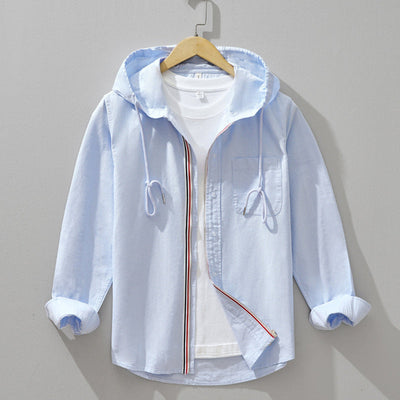 Leopoldo | Amalfi Hooded Linen Shirt