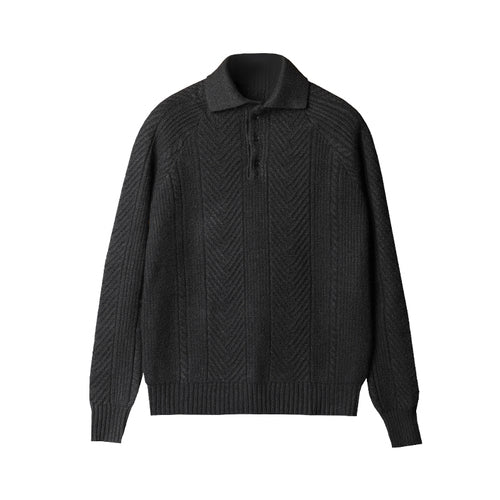 Acelin® | Men'S Autumn And Winter Casual Lapel Bottoming Sweater