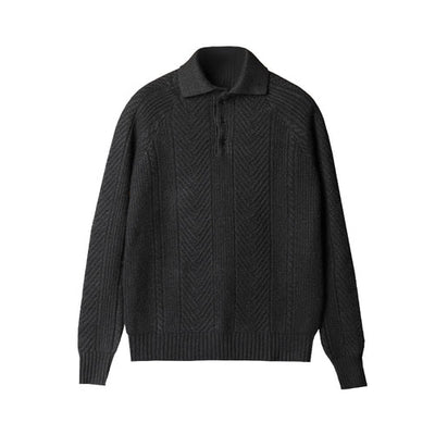 Acelin® | Men'S Autumn And Winter Casual Lapel Bottoming Sweater