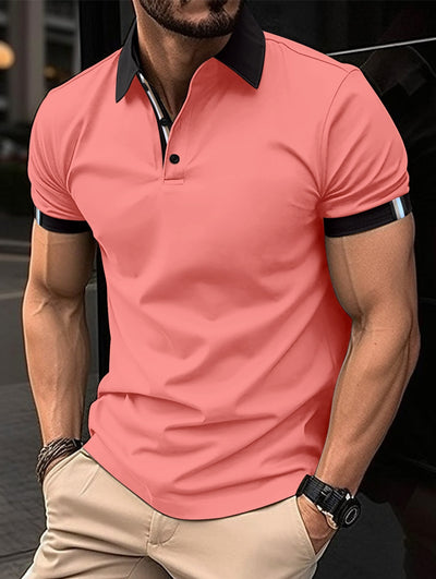 Lucila® | Casual, Plain Polo Shirt For Men