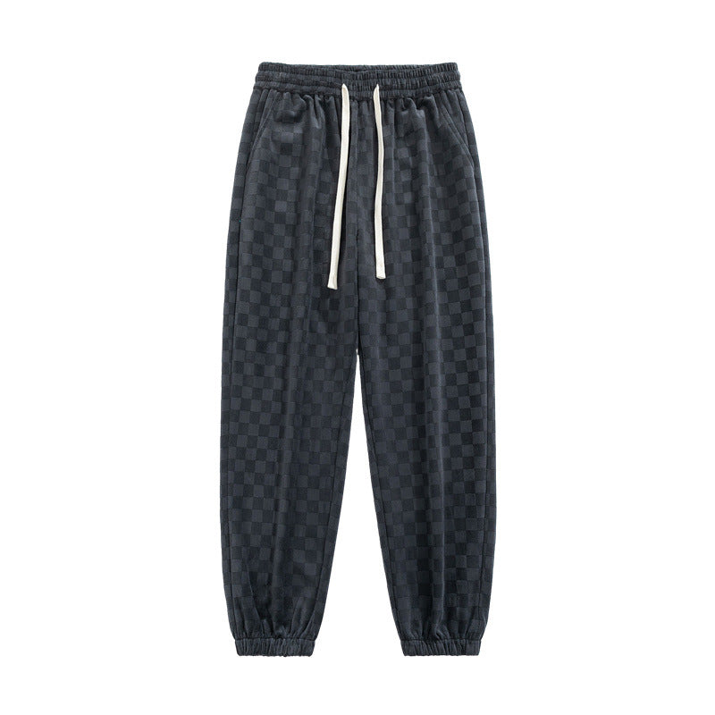 Gabino® | Checkered Corduroy Sweatpants