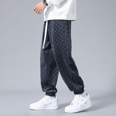 Gabino® | Checkered Corduroy Sweatpants