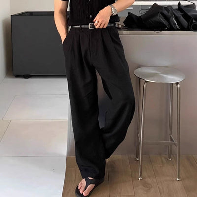Jeffrey | Wide-leg linen pants