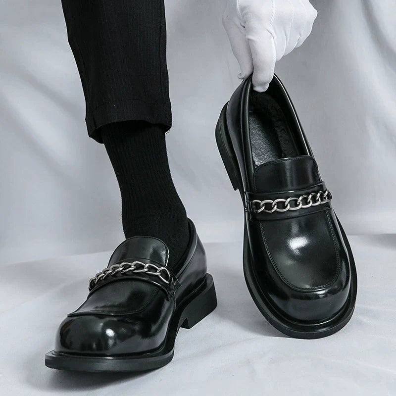 Iván® | Belvedere Chain Leather Loafers