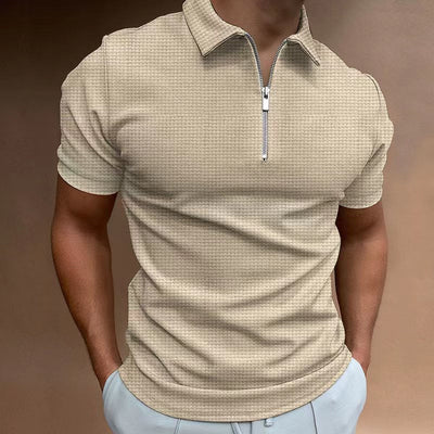 Justus® | Solid Color Summer T-Shirt With Zipper