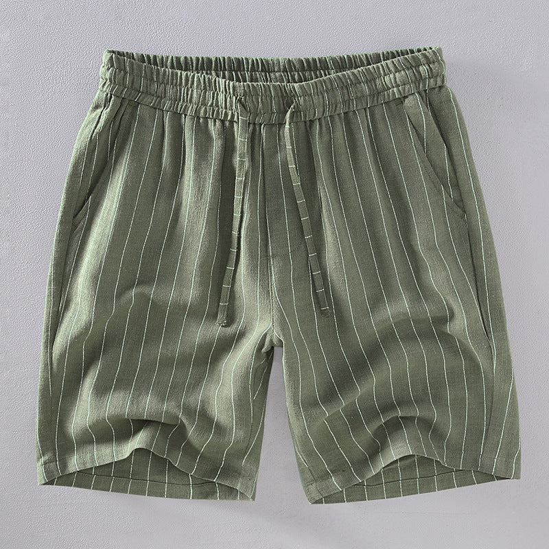 Jerónimo® | Linen Pinstripe Shorts